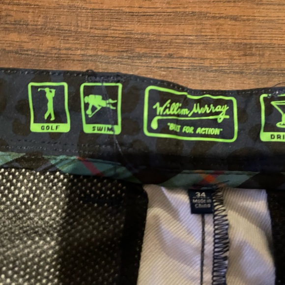 William Murray men’s sz 34 navy animal print - Picture 4 of 5